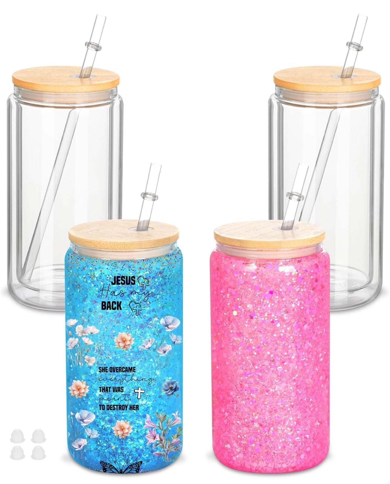 16oz Snow Globe (Glass)