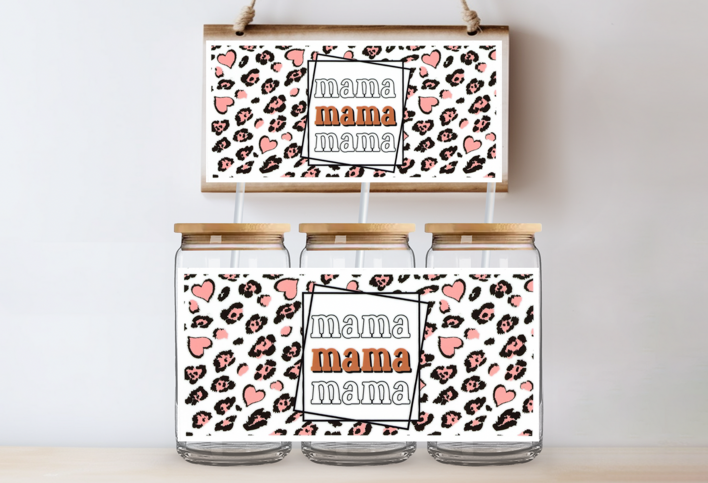 42 - Mama Heart Leopard