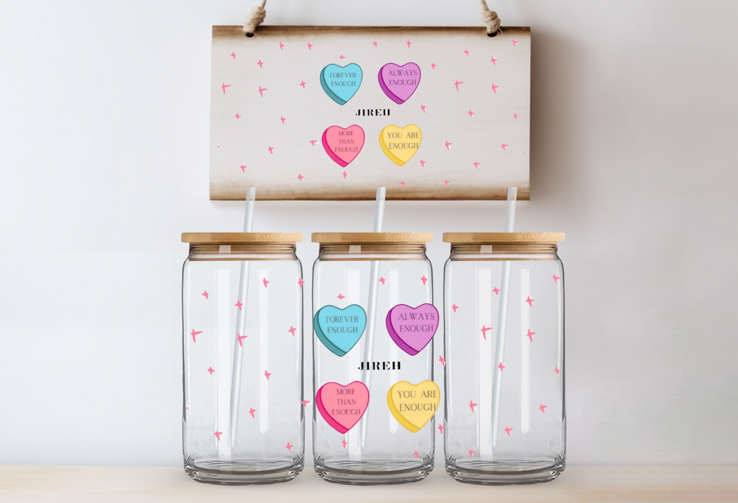 102 - Pink Motivation Hearts