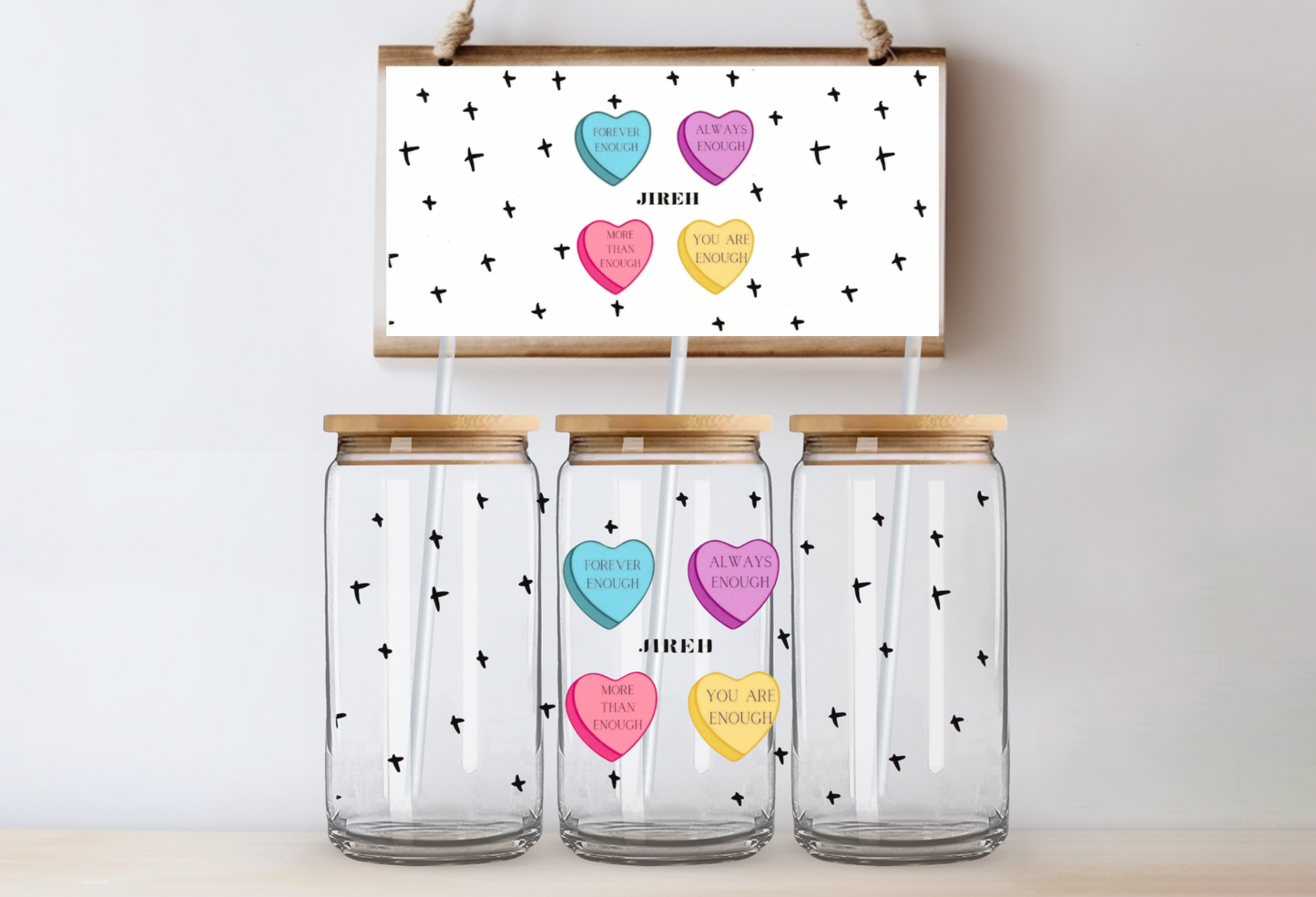 103 - Black Motivation Hearts