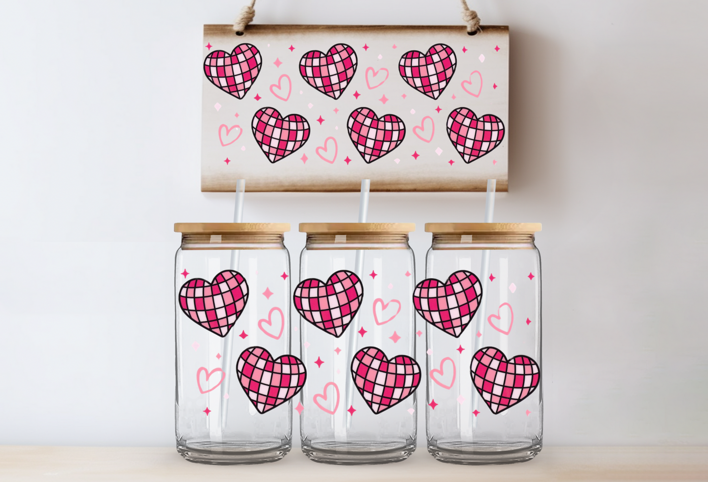 114 - Pink Disco Heart