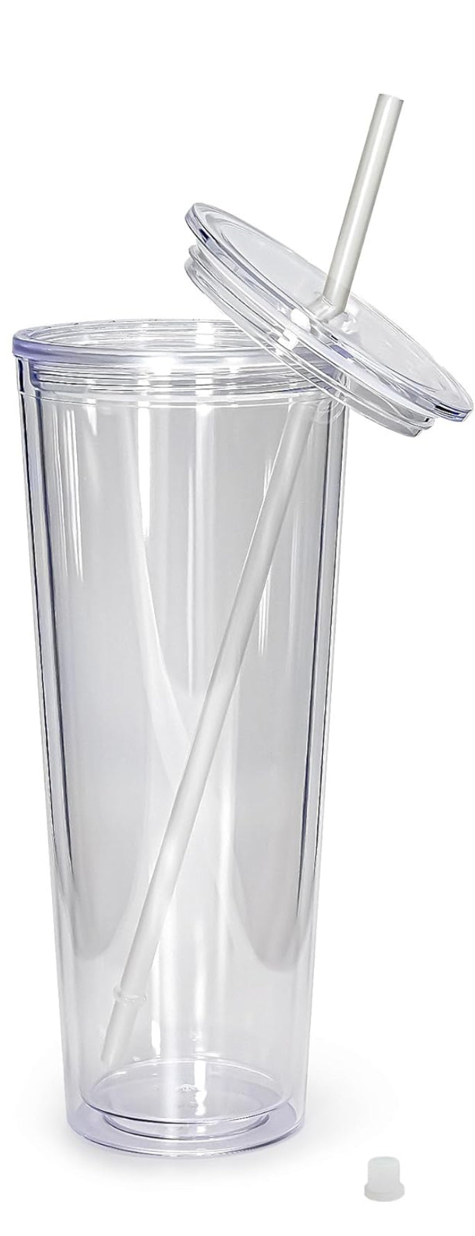 24oz Acrylic Snow Globe Tumbler