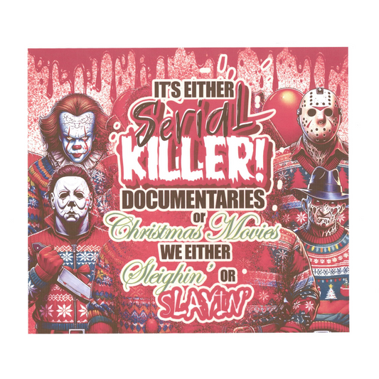19 - Documentaries or Christmas Movies (Sublimation)